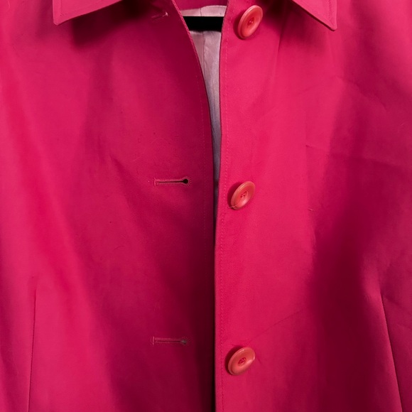 EUC Hot Pink Trench Coat - Picture 2 of 6